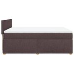vidaXL Sommier à lattes de lit avec matelas Marron foncé 140x190 cm