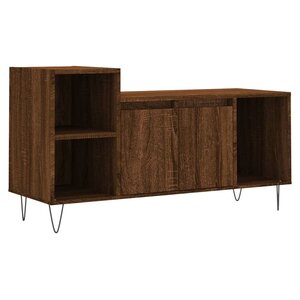 vidaXL Meuble TV Chêne marron 100x35x55 cm Bois d'ingénierie