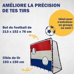 Best Sporting 11053-11063 - But de football 213 x 152 x 76 cm en noir avec cible de tir "Pays Bas"