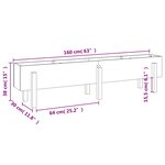 vidaXL Lit surélevé de jardin 160x30x38 cm bois douglas massif