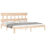 vidaXL Cadre de lit sans matelas 200x200 cm bois massif de pin