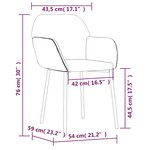 vidaXL Chaises à manger lot de 2 Jaune Velours