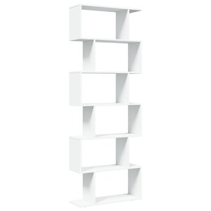vidaXL Étagère séparatrice de pièce à 6 niveaux blanc 70x24x193 cm