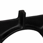 vidaXL Pied de table basse 2 Pièces Cadre en O Fonte