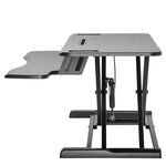Newstar poste de travail assis-debout 11-50 5 cm noir