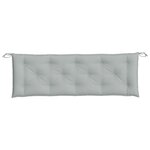 vidaXL Coussins de banc de jardin lot de 2 gris clair mélangé tissu