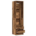 vidaXL Garde-robe vieux bois 50x50x200 cm bois d'ingénierie