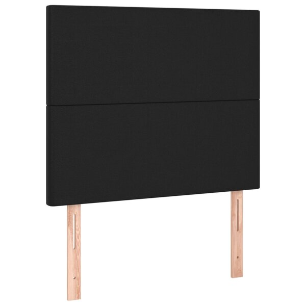 vidaXL Têtes de lit 2 Pièces Noir 80x5x78/88 cm Similicuir