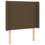 vidaXL Sommier à lattes de lit avec matelas Marron foncé 90x200 cm