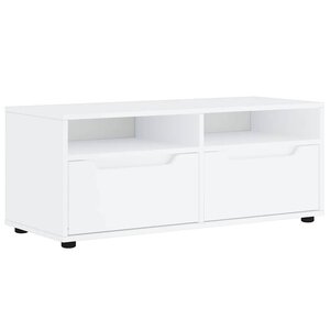 vidaXL Meuble TV VISNES blanc 100x40x38 cm bois d'ingénierie