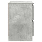 vidaXL Meuble TV gris béton 40x35x54 cm bois d'ingénierie