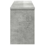 vidaXL Porte-manteau mural avec étagère Gris béton 80 x 20 x 30 cm