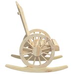 vidaXL Chaise à bascule Adirondack bois de sapin massif