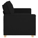 vidaXL Canapé 2 places Noir 180x78x84 cm Tissu