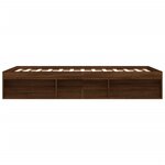vidaXL Cadre de lit chêne marron 140x200 cm