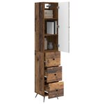 vidaXL Ensemble de Meubles 2 Pièces Bois ancien 34 5 x 34 5 x 90 cm