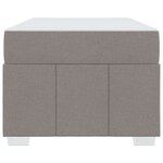 vidaXL Cadre de lit avec matelas Taupe 90 x 200 cm tissu