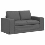 vidaXL Canapé Gris foncé 162 x 80 x 82 cm tissu