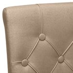 vidaXL Chaises à manger lot de 6 taupe tissu