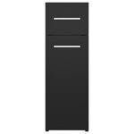 vidaXL Armoire d'apothicaire Noir 20x45 5x60 cm Bois d’ingénierie