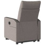 vidaXL Fauteuil inclinable taupe tissu