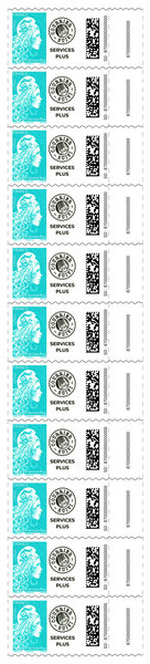 Roulette 300 timbres Marianne l'engagée - Lettre Services Plus