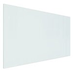vidaXL Plaque de verre pour cheminée rectangulaire 100x60 cm