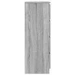 vidaXL Buffet Sonoma gris 60x35x98 5 cm Bois d'ingénierie