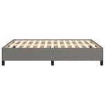 vidaXL Cadre de lit sans matelas gris foncé 140x190 cm tissu