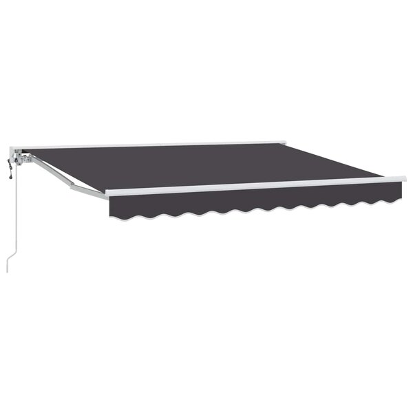 vidaXL Auvent rétractable électrique Anthracite 3 5 x 2 5 m