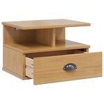 vidaXL Cabinet de chevet HILL Marron miel 40 x 31 x 27 cm Pin massif