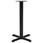 vidaXL Pied de table de bistro noir 56x56x72 cm fonte