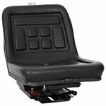 vidaXL Siège de tracteur avec suspension Noir 39 5 x 52 x 43 cm