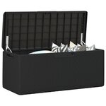 vidaXL Boîte de rangement jardin coussin de siège anthracite 350 L PP