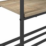vidaXL Portant à vêtements avec étagères Chêne sonoma 77 x 30 x 171 cm