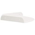 vidaXL Étagère flottante avec étagère 2 Pièces Blanc 18 x 18 x 2 cm