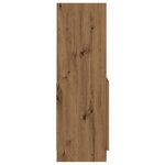 vidaXL Buffet haut chêne artisanal 92x33x100 cm bois d'ingénierie