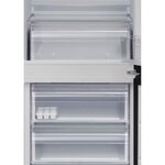 Réfrigérateur congélateur bas continental edison - 268l - froid statique - poignées inox - inox noir