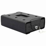 vidaXL Coffre de voiture avec verrouillage Noir 22 x 16 x 7 cm Acier