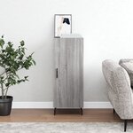 vidaXL Buffet Sonoma gris 34 5x34x90 cm Bois d'ingénierie