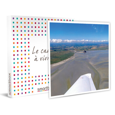 SMARTBOX - Coffret Cadeau - Survol privé d'1h30 du mont Saint-Michel et de la Normandie pour 2 -