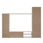 Meuble TV - Blanc mat - L 220,4 x P41,3 x H177,5 cm - PILVI