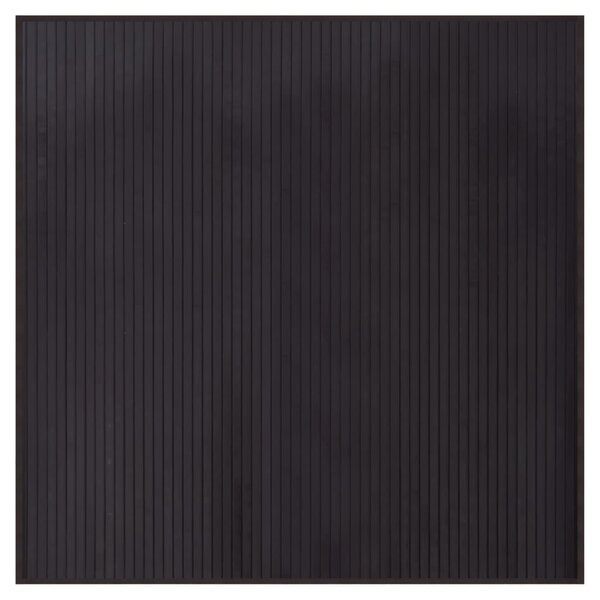 vidaXL Tapis carré marron foncé 100x100 cm bambou
