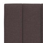 vidaXL Coussin de tête de lit Hanko marron foncé 120 cm tissu