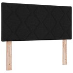 vidaXL Tête de lit LED Noir 100 cm tissu