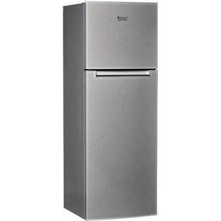 Hotpoint htm1722v -réfrigérateur congélateur haut-300 l (226+74 l )-froid brassé et statique congélateur--l 60 x h 170 cm-inox