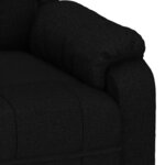 vidaXL Fauteuil électrique de massage Noir Tissu
