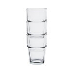 Gobelet empilable olympia 200 ml - lot de 12 -  - verre trempé x96mm
