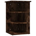 vidaXL Armoire latérale Chêne fumé 35x35x55 cm Bois d'ingénierie