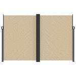 vidaXL Auvent latéral rétractable beige 220x1000 cm